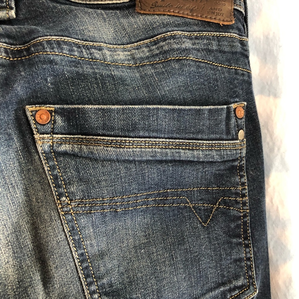 Diesel Men’s Timmen Regular Straight Leg Blue Jeans 0802C Size W29 L30 - Picture 5 of 14